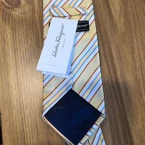 Mens NWT Salvatore Ferragamo silk tie